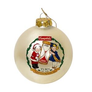 1999 Christmas Ornament Collector's Edition Campbell's Kids Soup Millennium Time